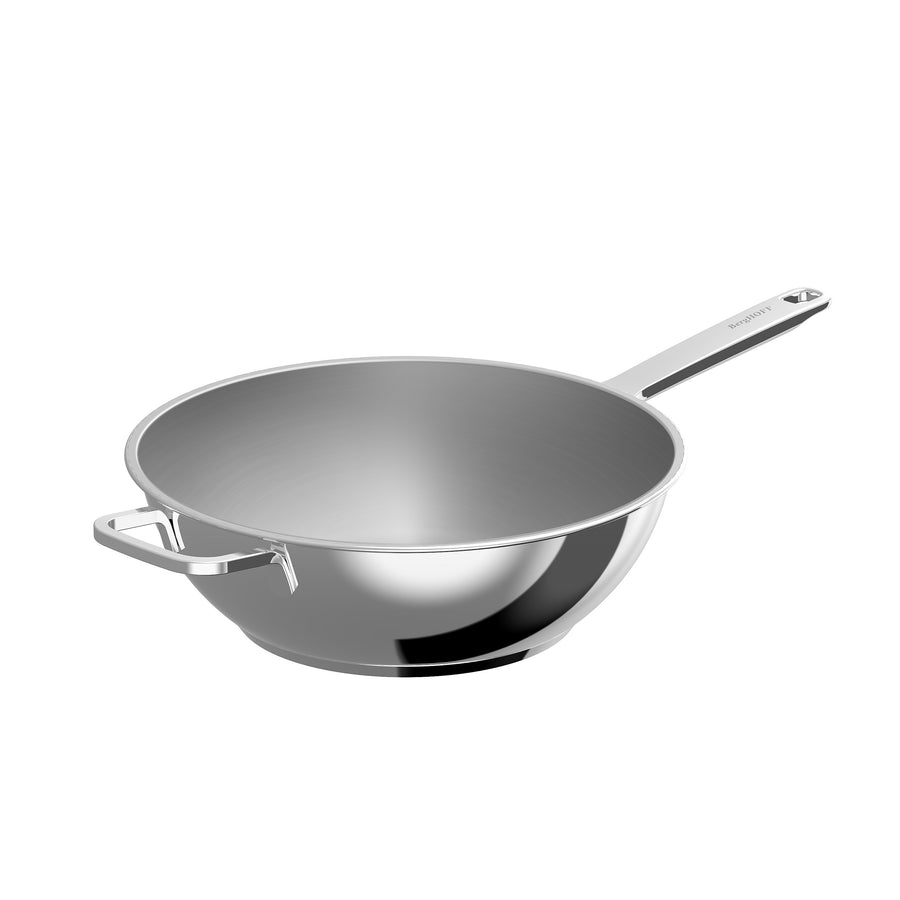 Helix wok i rustfrit stål 30 cm