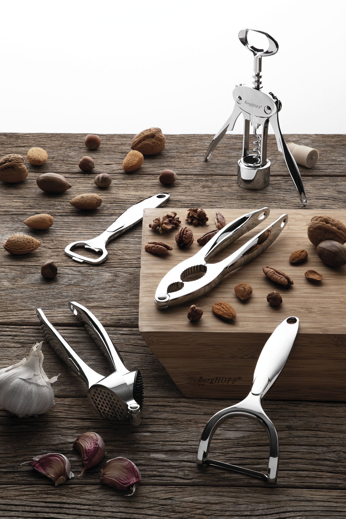 Essentials hvidløgspresser i zinklegering – 3