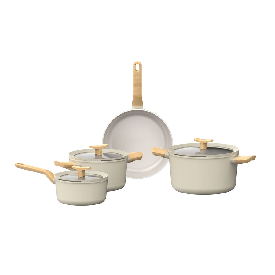 Balance 7-delt grydesæt med slip-let, Cream
