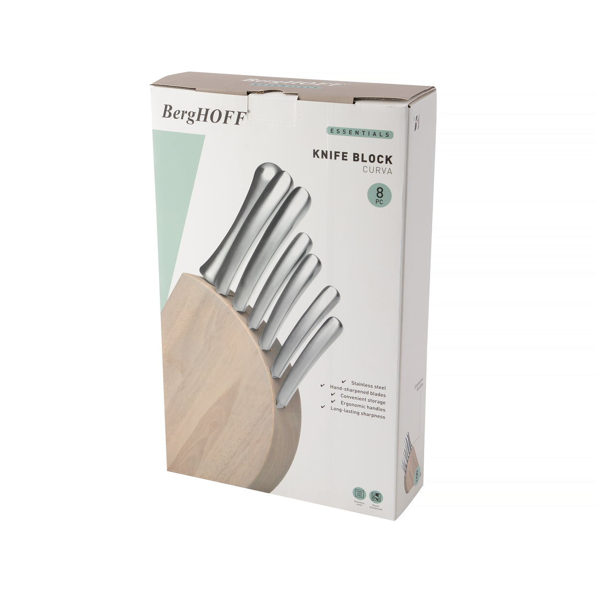 Essentials 8-delt knivsæt med knivblok – 4