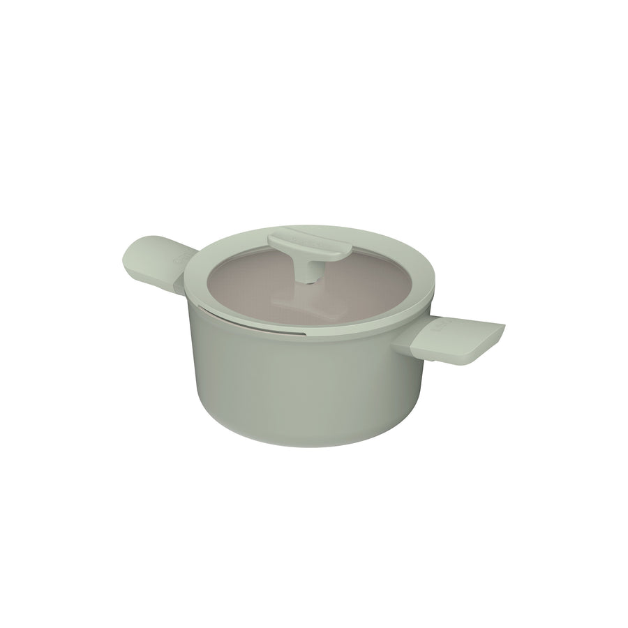 Balance lav slip-let gryde med låg 20 cm, Sage