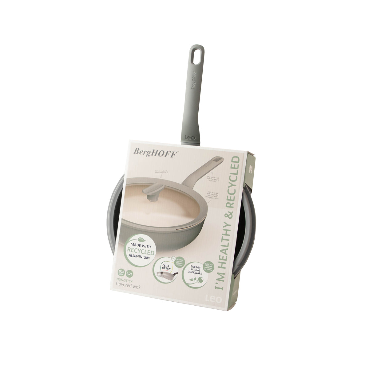Balance slip-let wok med låg 28 cm, Moonmist – 4