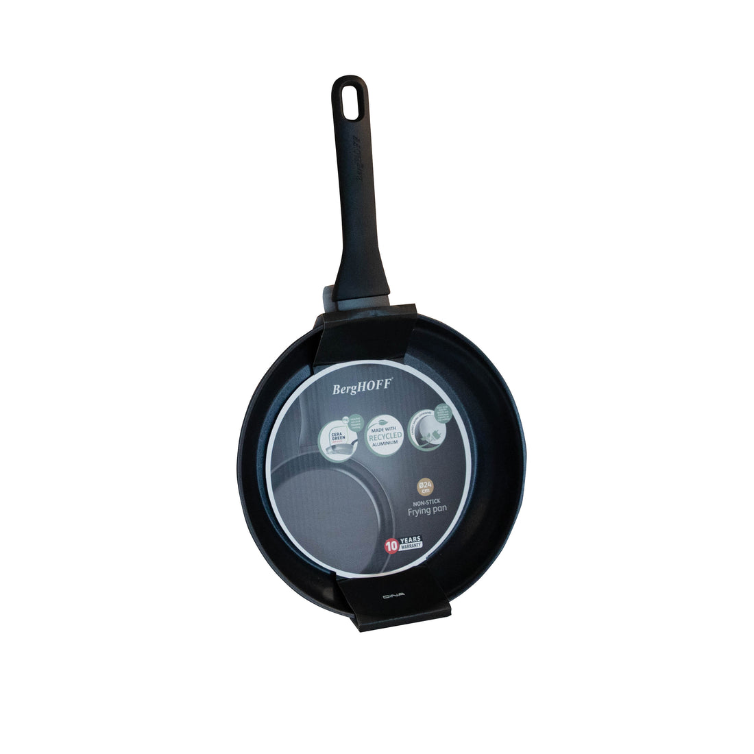 BergHOFF 24cm Frying Pan - Helix Series Recycled Aluminium with CeraGreen Coating and Phenolic Handle