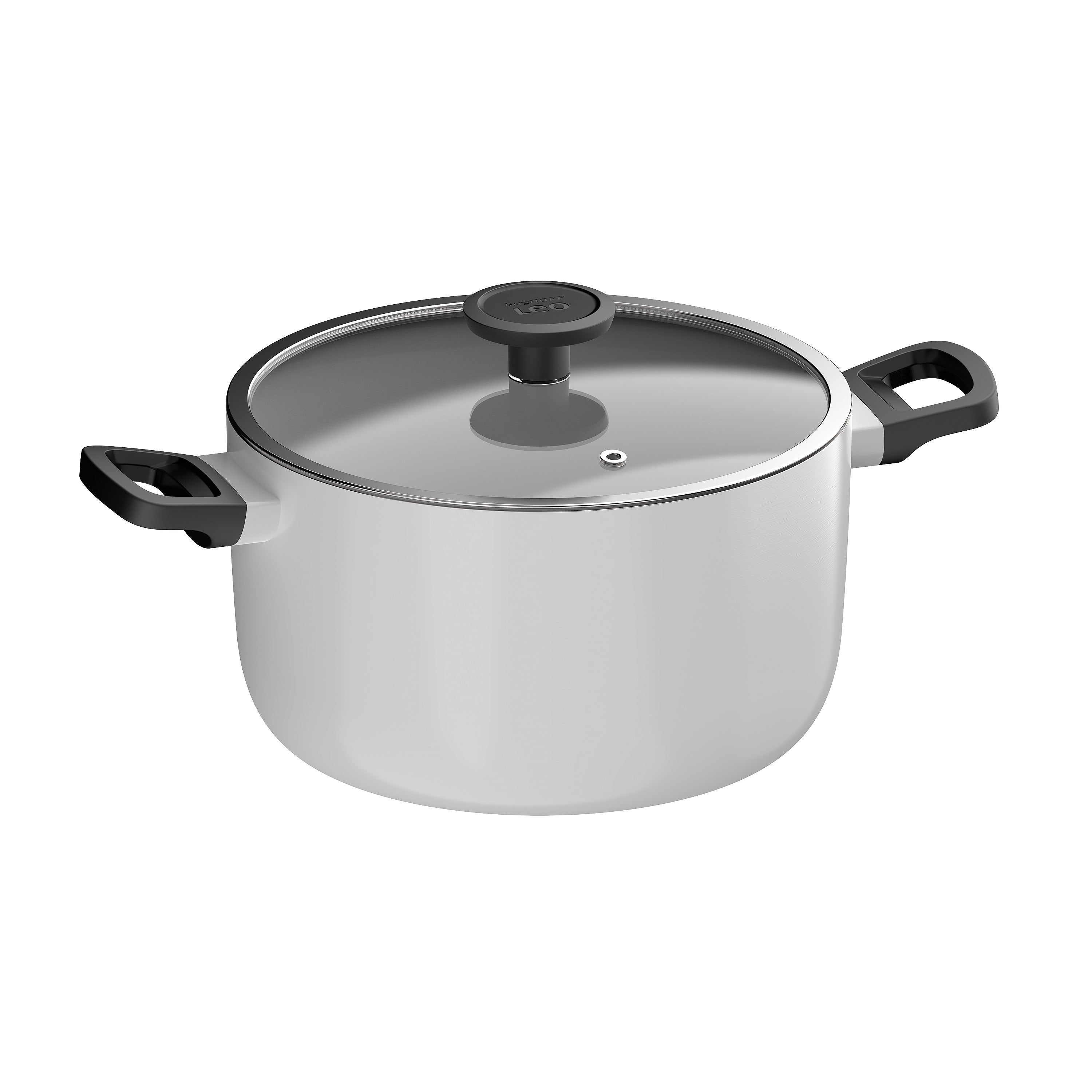 BergHOFF 24cm Stockpot - Glints Spirit Series with Glass Lid & Healthy Non-Stick Coating