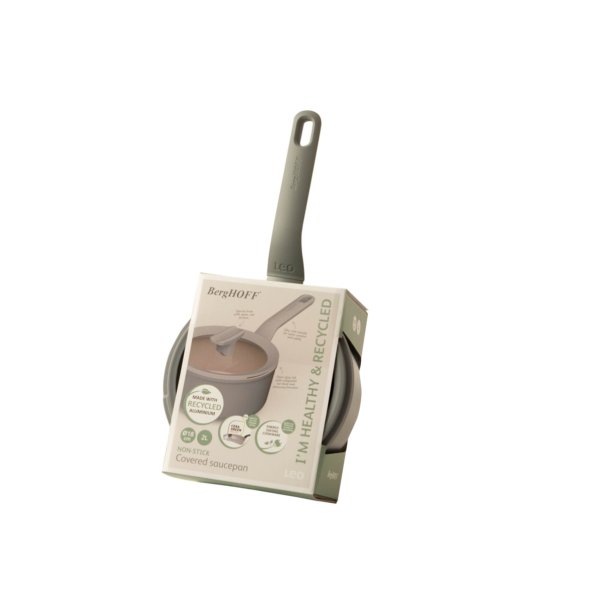 Balance Non-stick Covered Saucepan 18 cm, Moonmist – 3