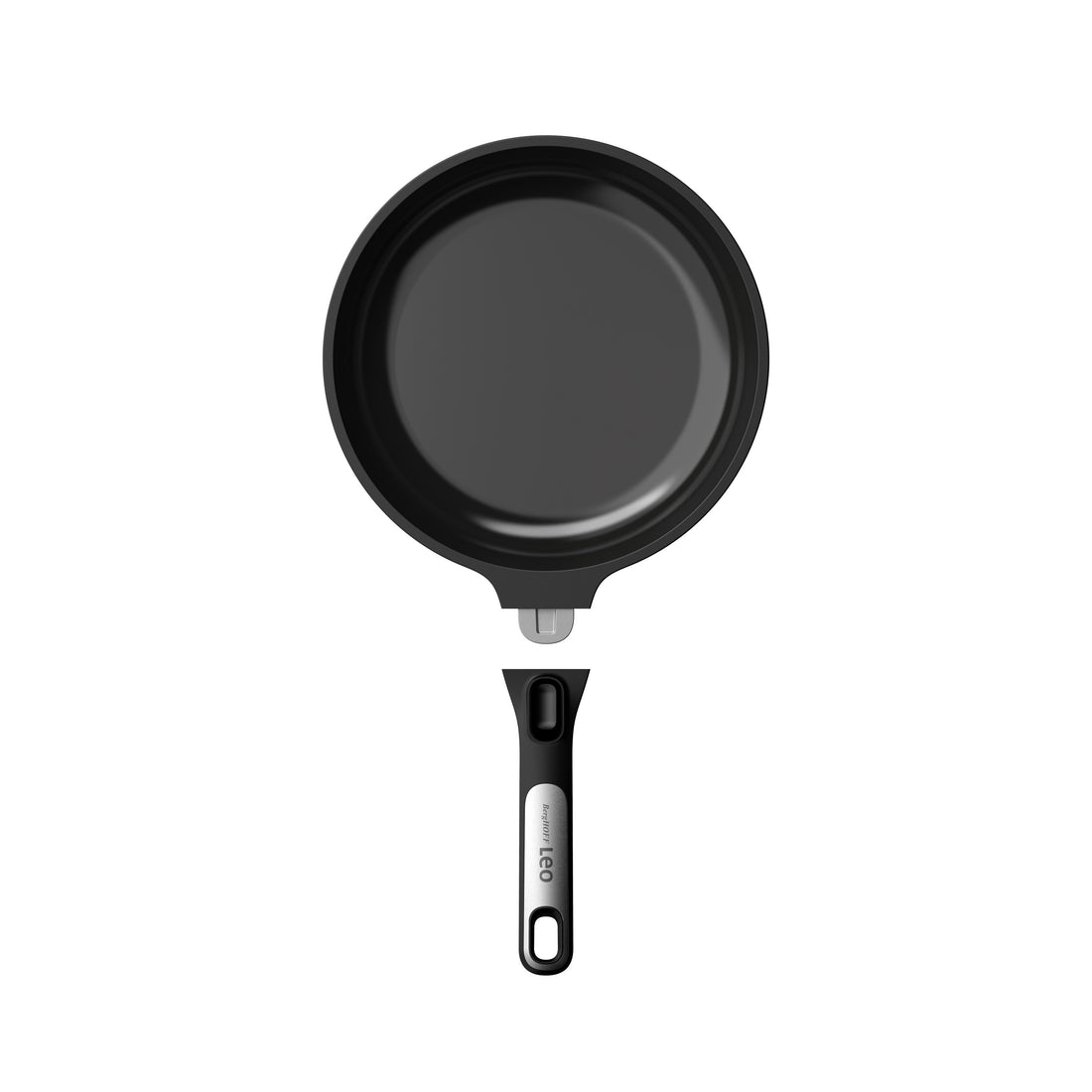 BergHOFF 28cm Frying Pan - Phantom Series Recycled Aluminum with Easy Food Release and Removable Handle