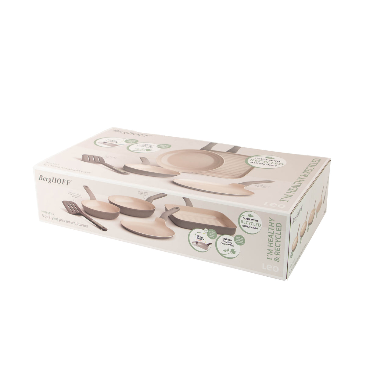 Balance 4-delt sæt med slip-let stegepander og pandevender, Moonmist – 8
