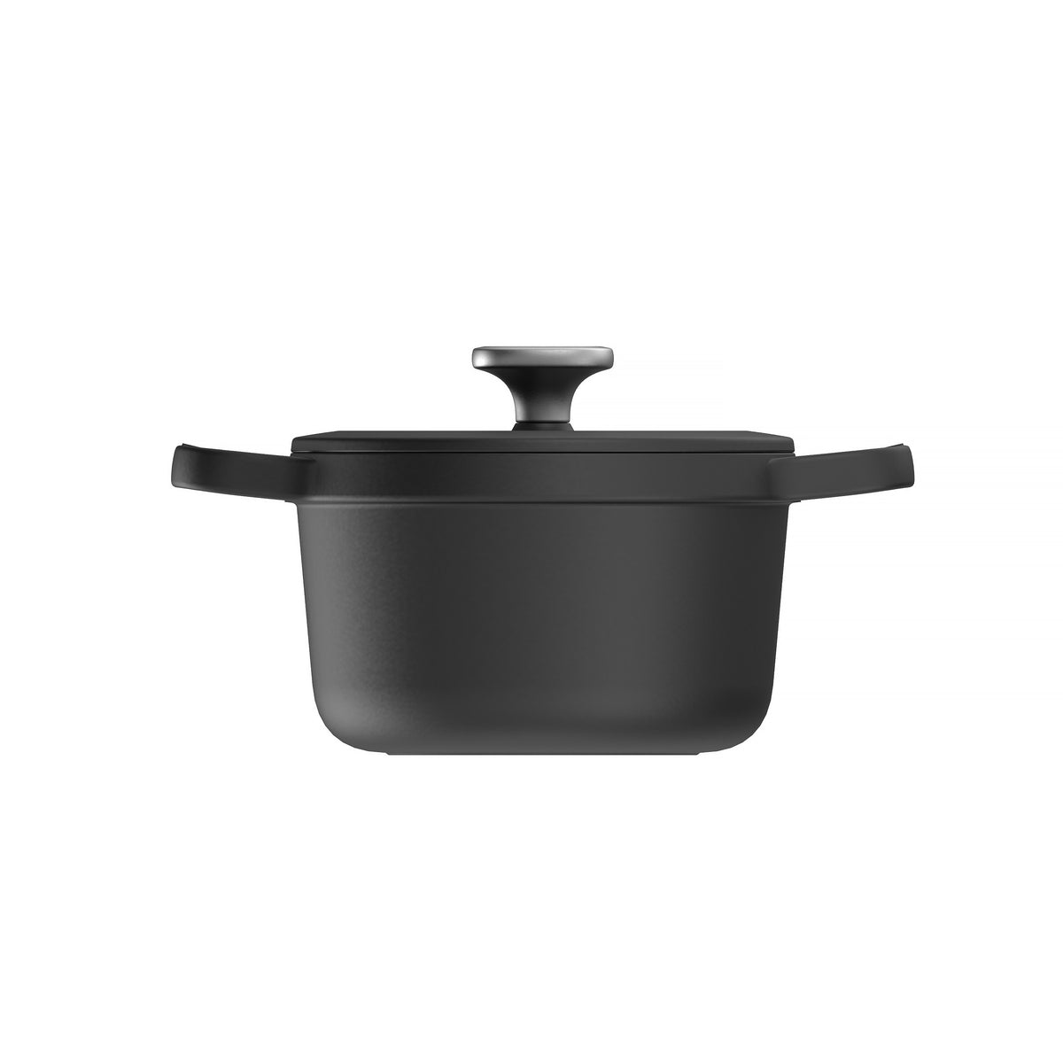 Graphite lav gryde i støbejern med låg 20 cm – 2