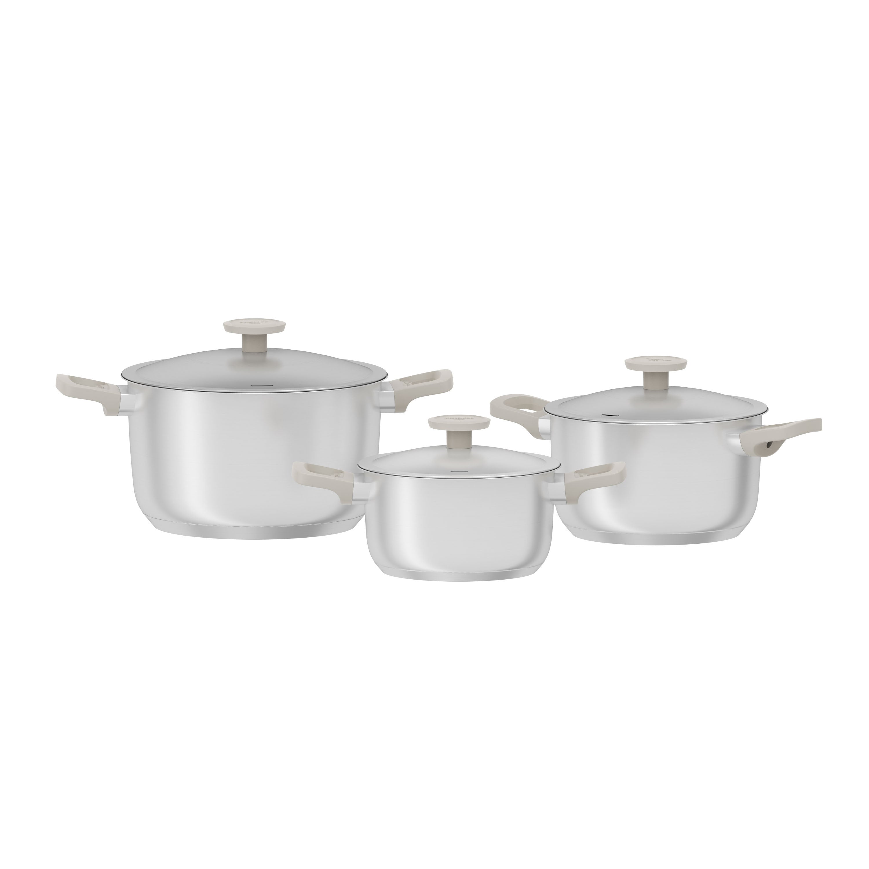 Bolt Stainless Steel Cookware Set, Oyster