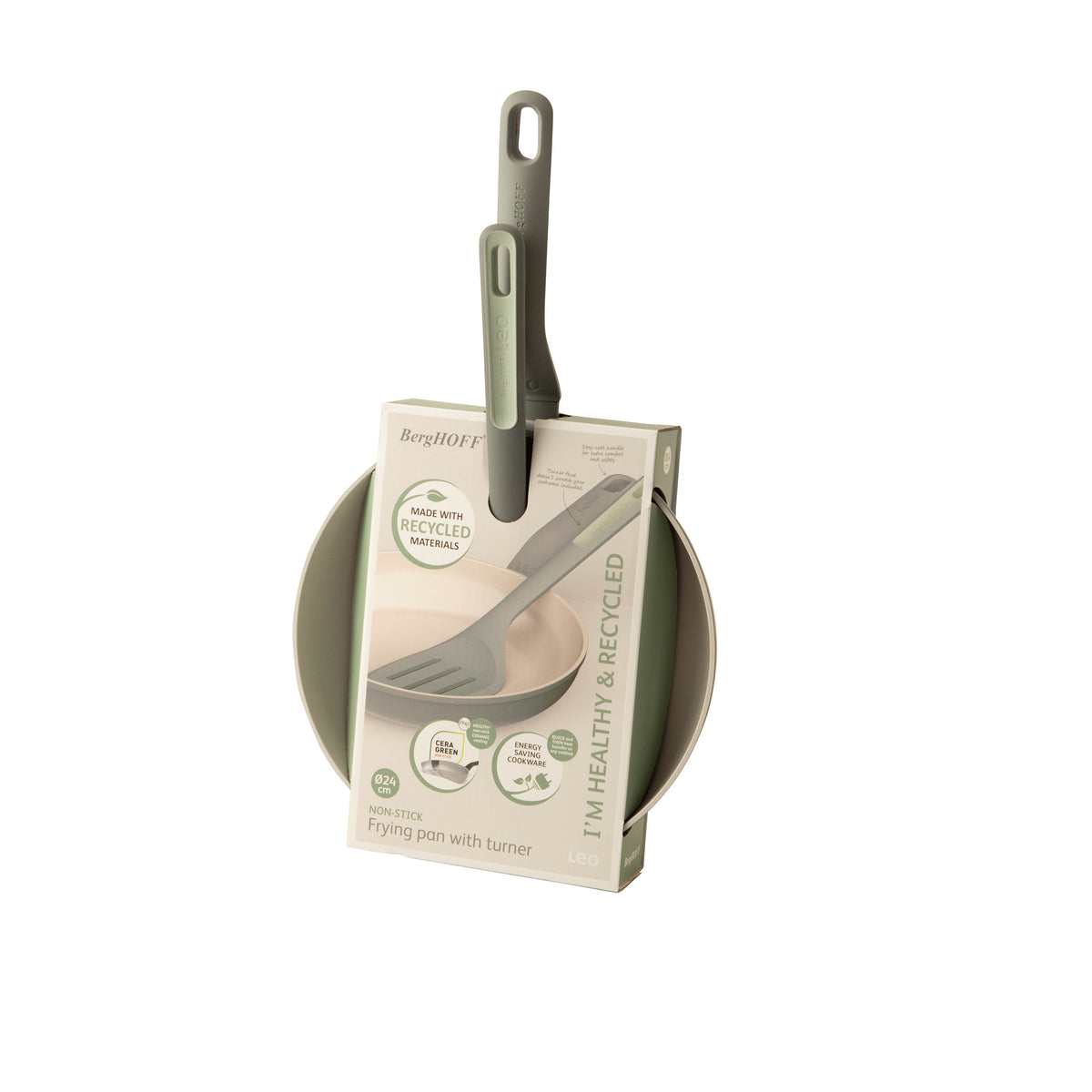 Balance slip-let stegepande med pandevender 24 cm, Moonmist – 3