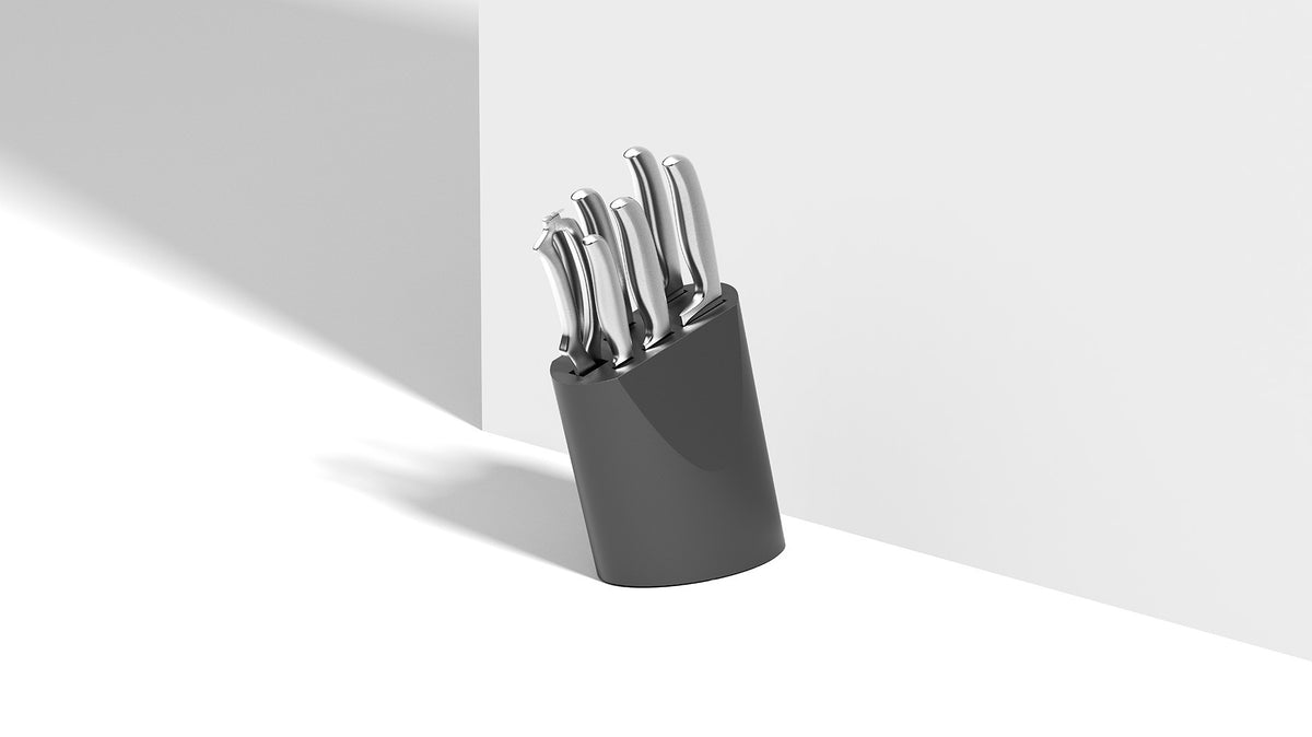 Frame 8-delt knivsæt med knivblok – 4