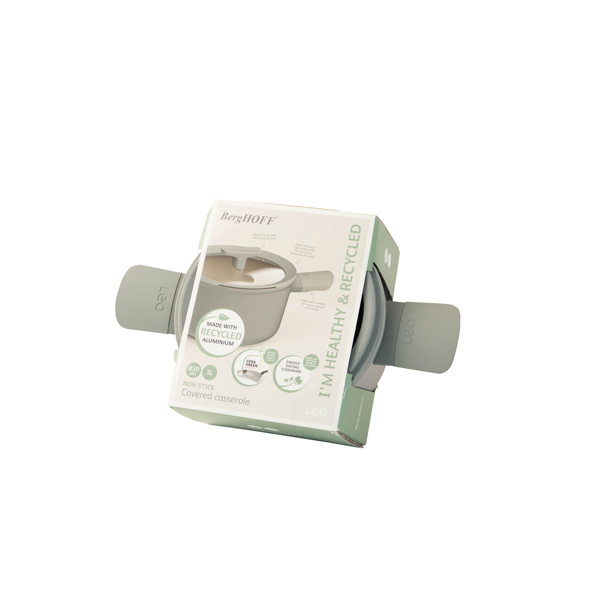 Balance lav slip-let gryde med låg 20 cm, Moonmist – 3