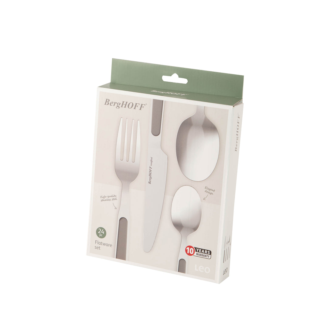 BergHOFF 30-Piece Flatware Set - Essence Collection by Ralph Kramer, Stainless Steel Cutlery