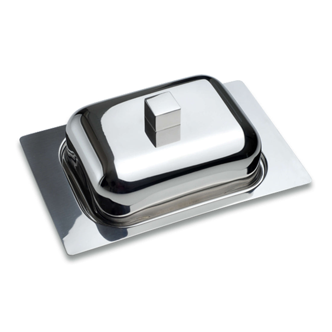 BergHOFF Butter Dish 19x13x7.5cm - 18/10 Stainless Steel with Classic Design