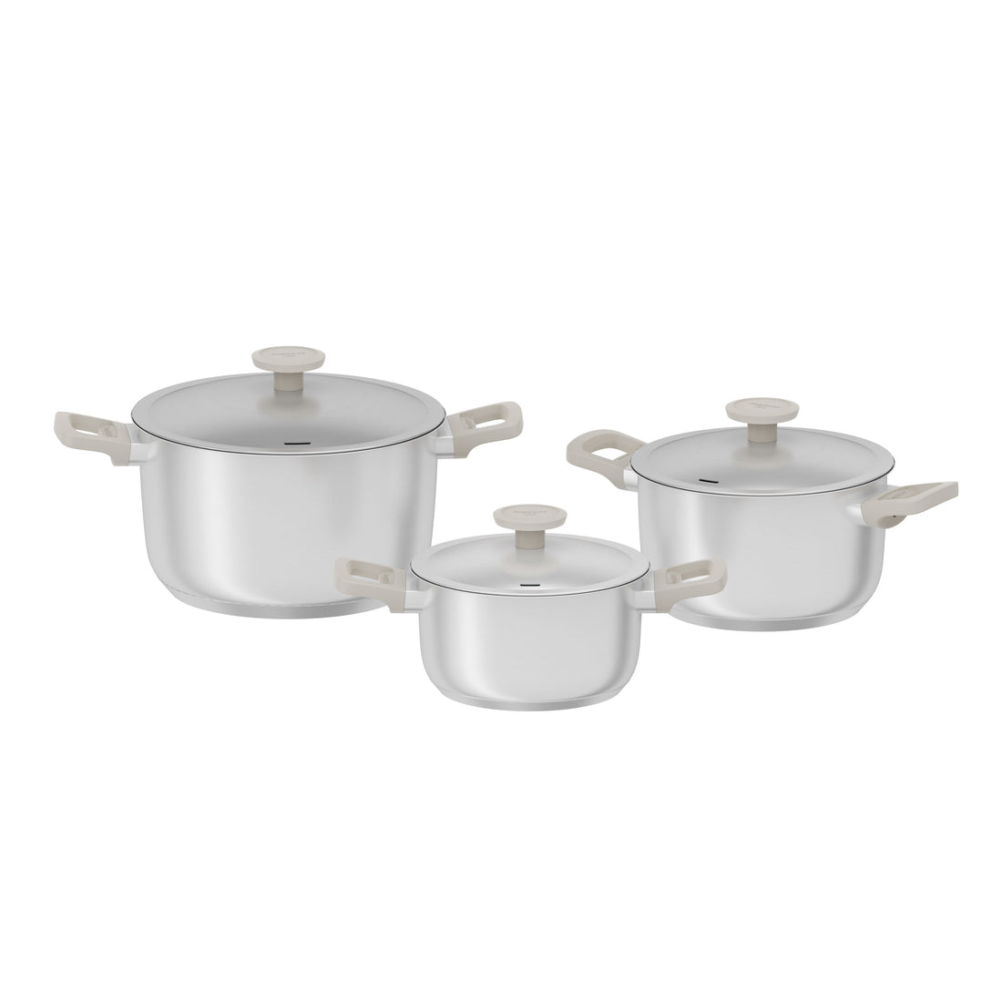 Bolt Stainless Steel Cookware Set, Oyster