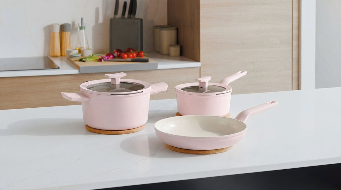 Balance Non-stick Cookware Set, Rose
