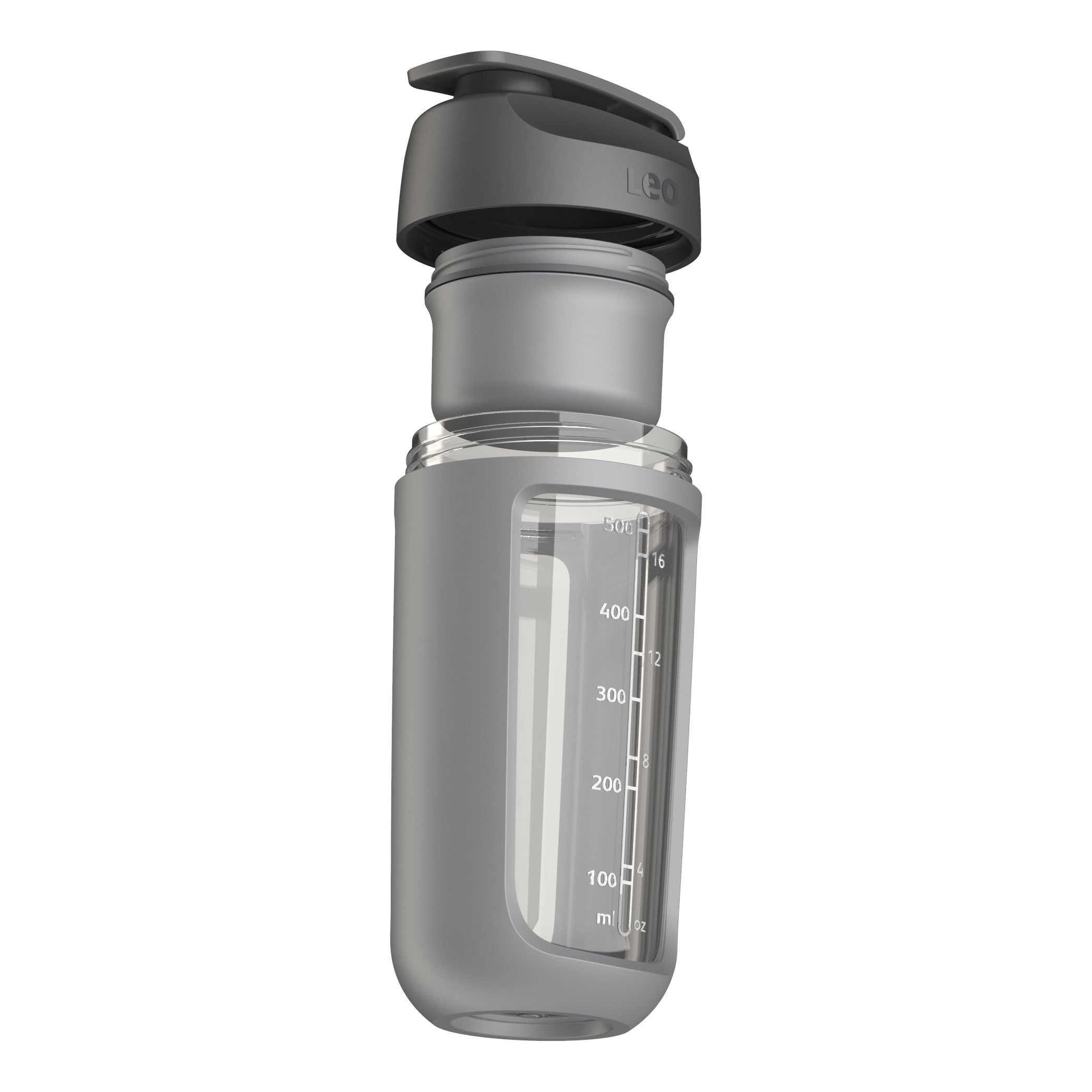 BergHOFF Shaker Bottle 0.5L - Powder Compartment and Mixing Ball for Smooth Shakes at Gym or Work