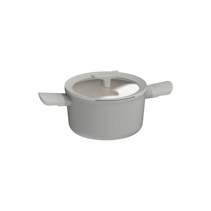BergHOFF 20cm Covered Casserole – Balance Moonmist with Spoon Rest Lid &amp; Recycled Aluminium Body