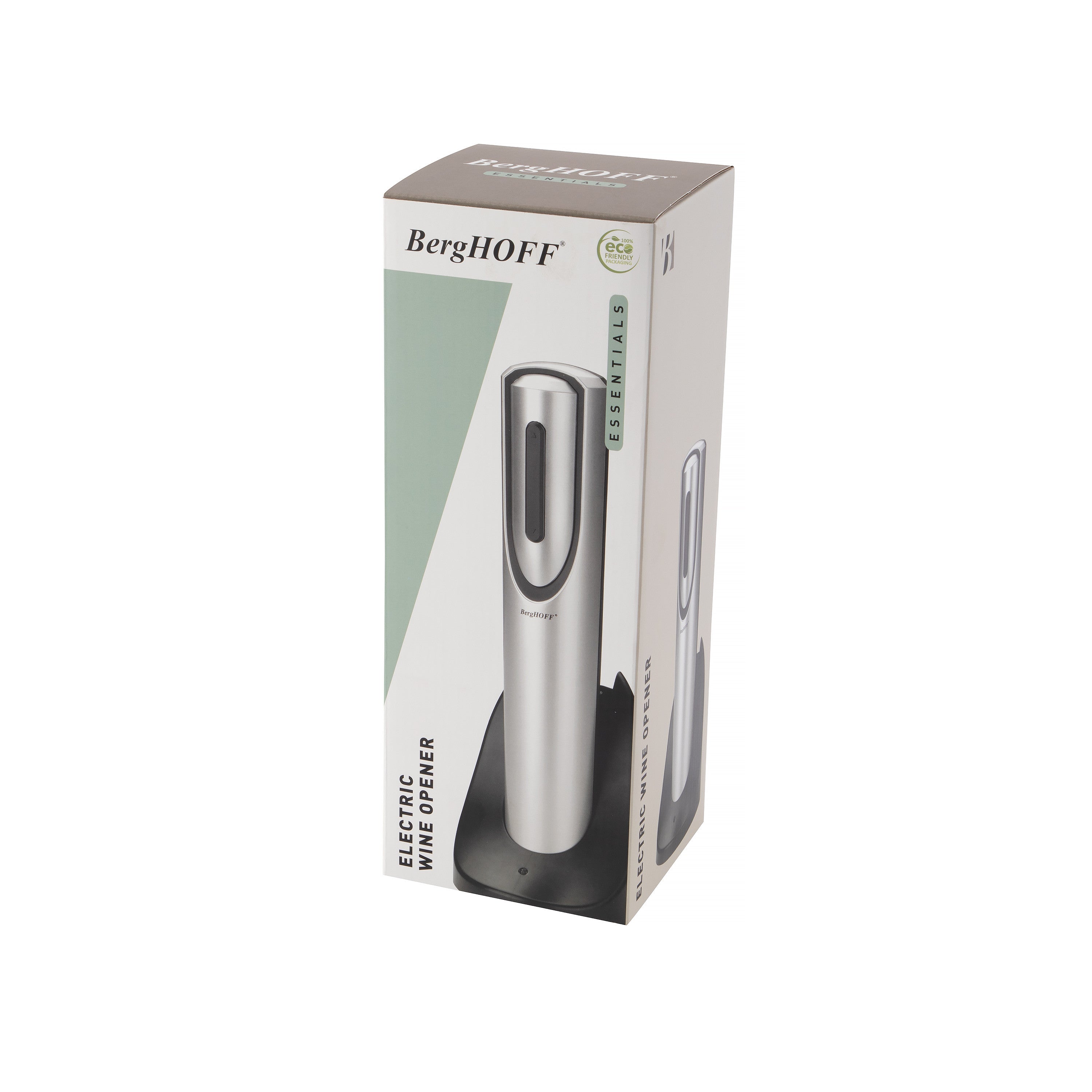 BergHOFF Electric Wine Opener - Battery Operated with Foil Cutter, Opens 30 Bottles per Charge