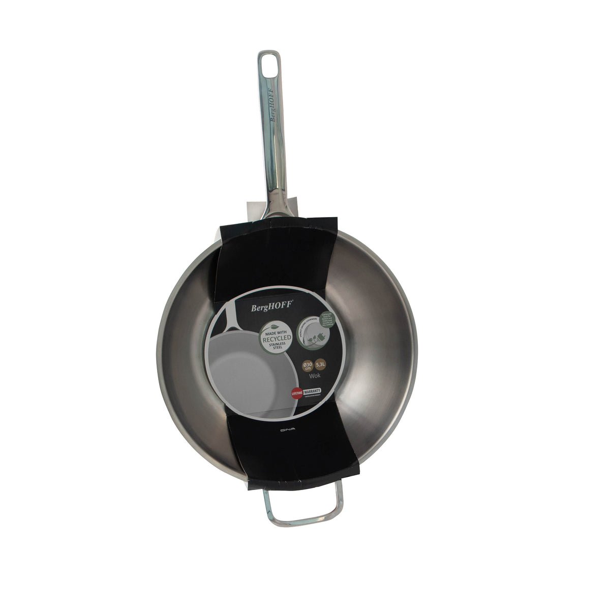 Helix wok i rustfrit stål 30 cm – 3