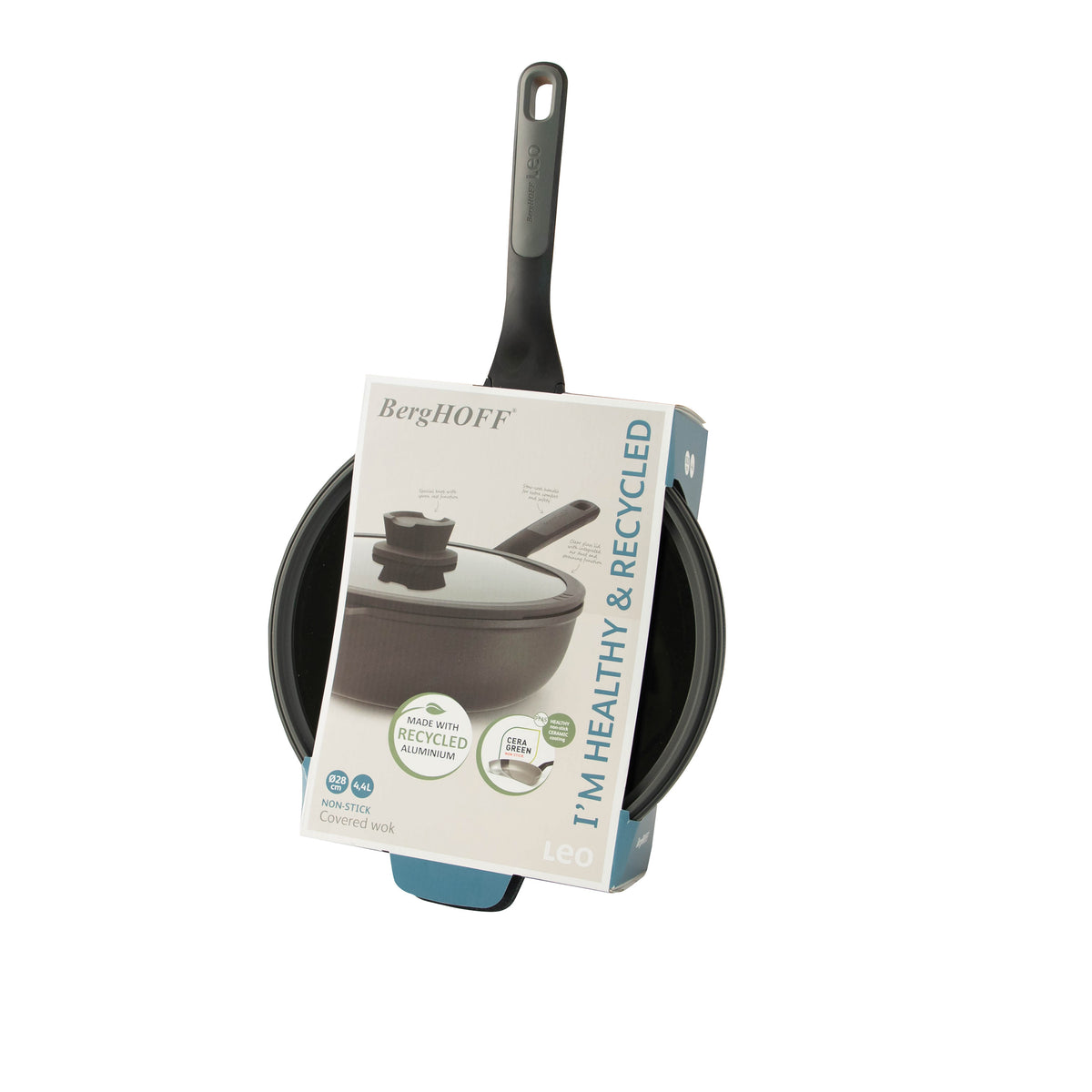 Stone+ slip-let wok med låg 28 cm – 4