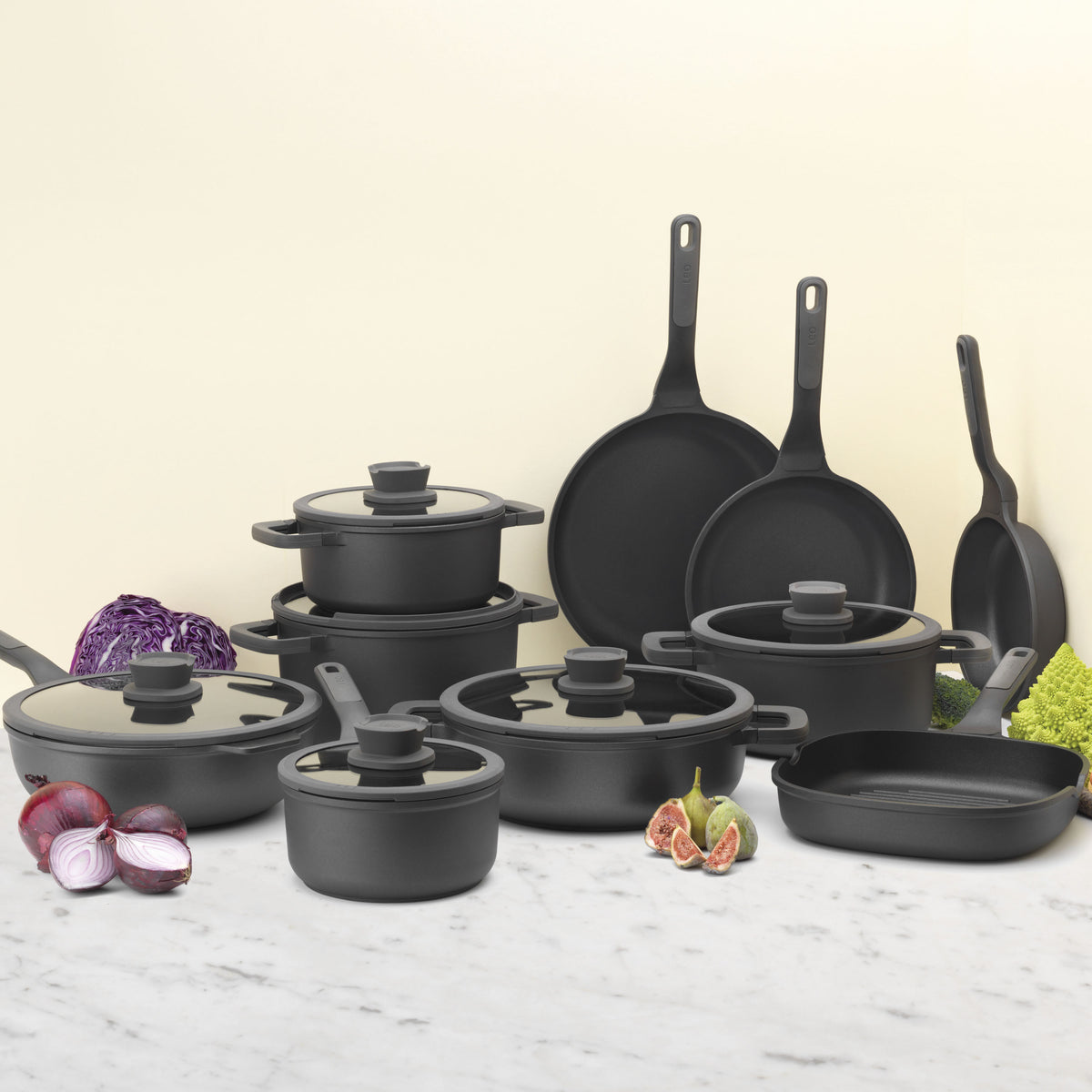 Stone+ slip-let wok med låg 28 cm – 2