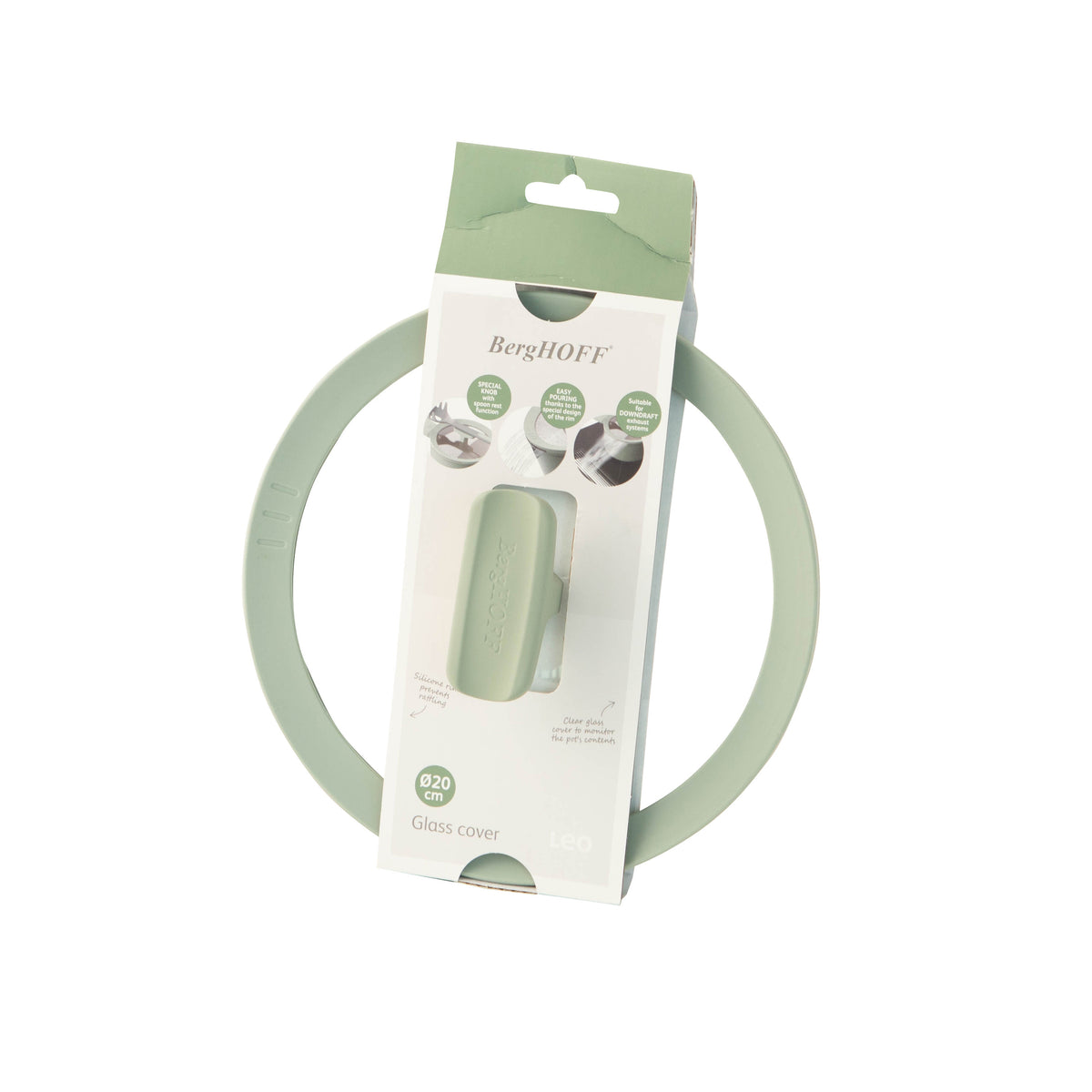 Balance glaslåg 20 cm, Sage – 3