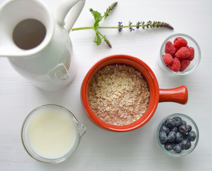 Porridge and milk