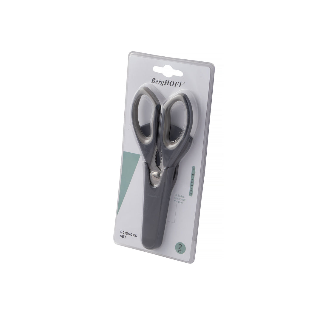 BergHOFF 2-Piece Scissors Set
– Stainless Steel with Magnetic Sheath for Safe &amp; Easy Storage