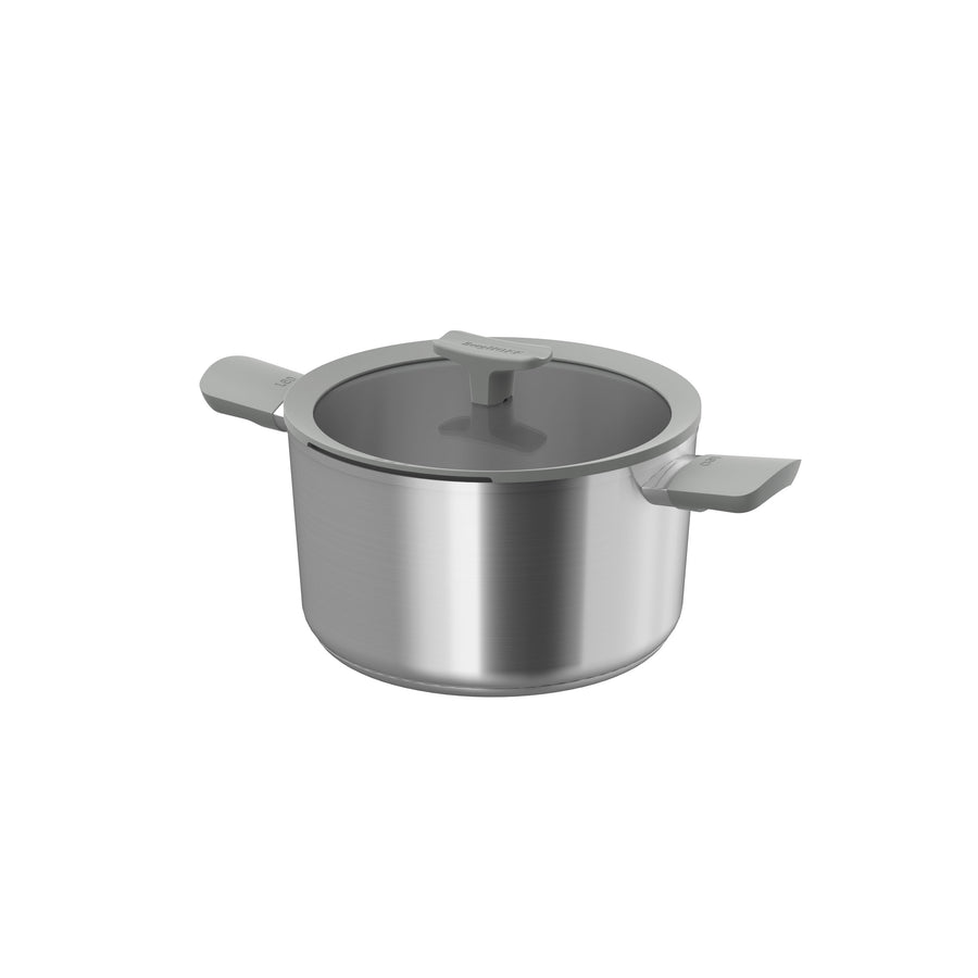 Balance gryde i rustfrit stål med låg 24 cm, Moonmist