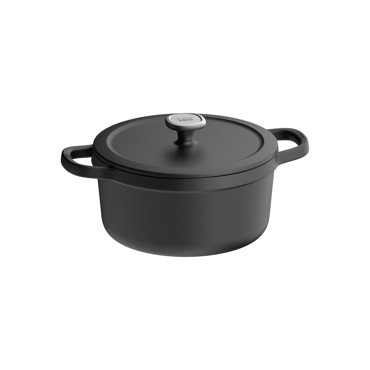 Graphite gryde i støbejern med låg 26 cm