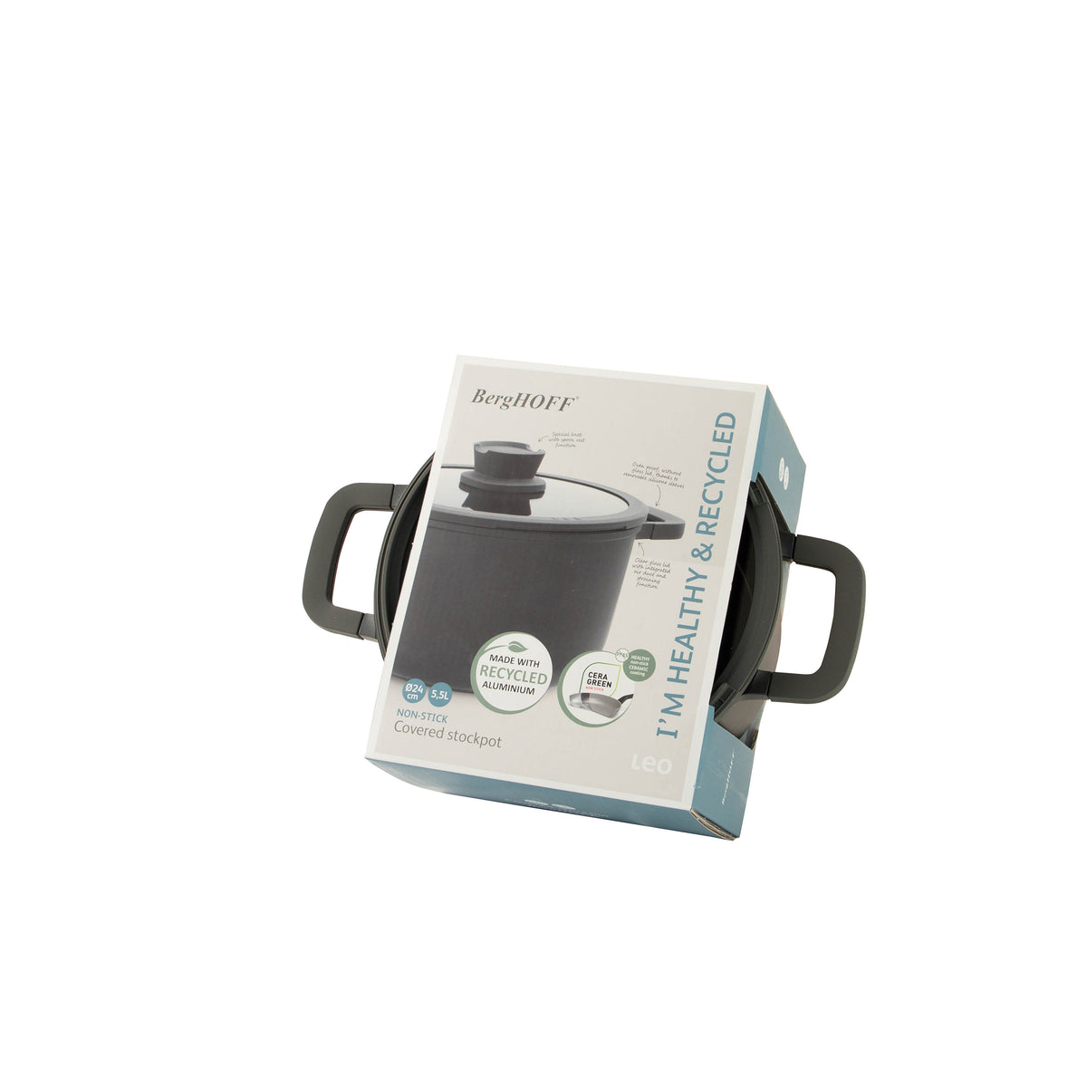Stone+ slip-let gryde med låg 24 × 14 cm – 5