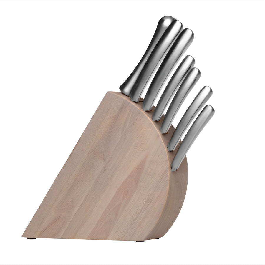 Essentials 8-delt knivsæt med knivblok