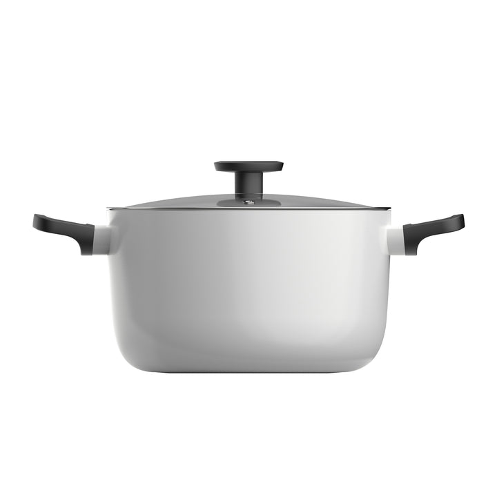 BergHOFF 24cm Stockpot - Glints Spirit Series with Glass Lid & Healthy Non-Stick Coating