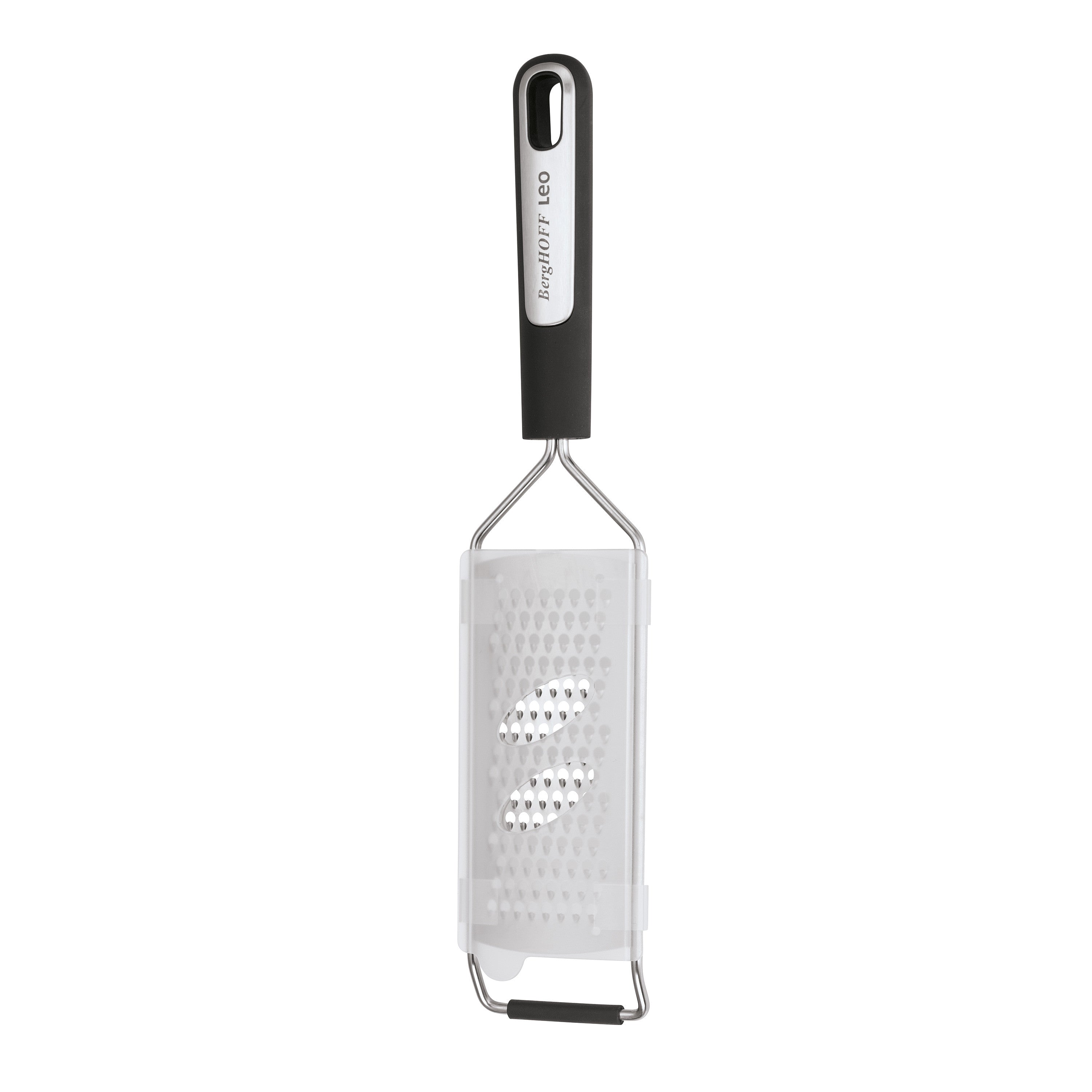 BergHOFF Hand Grater - Graphite Series with Sharp Stainless Steel Blade and Non-Slip Base